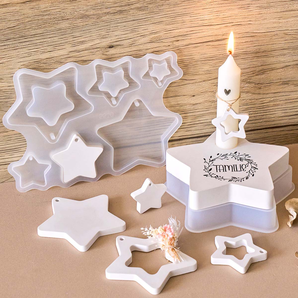 Candle Quotes - Forma silikonowa na świecznik w kształcie