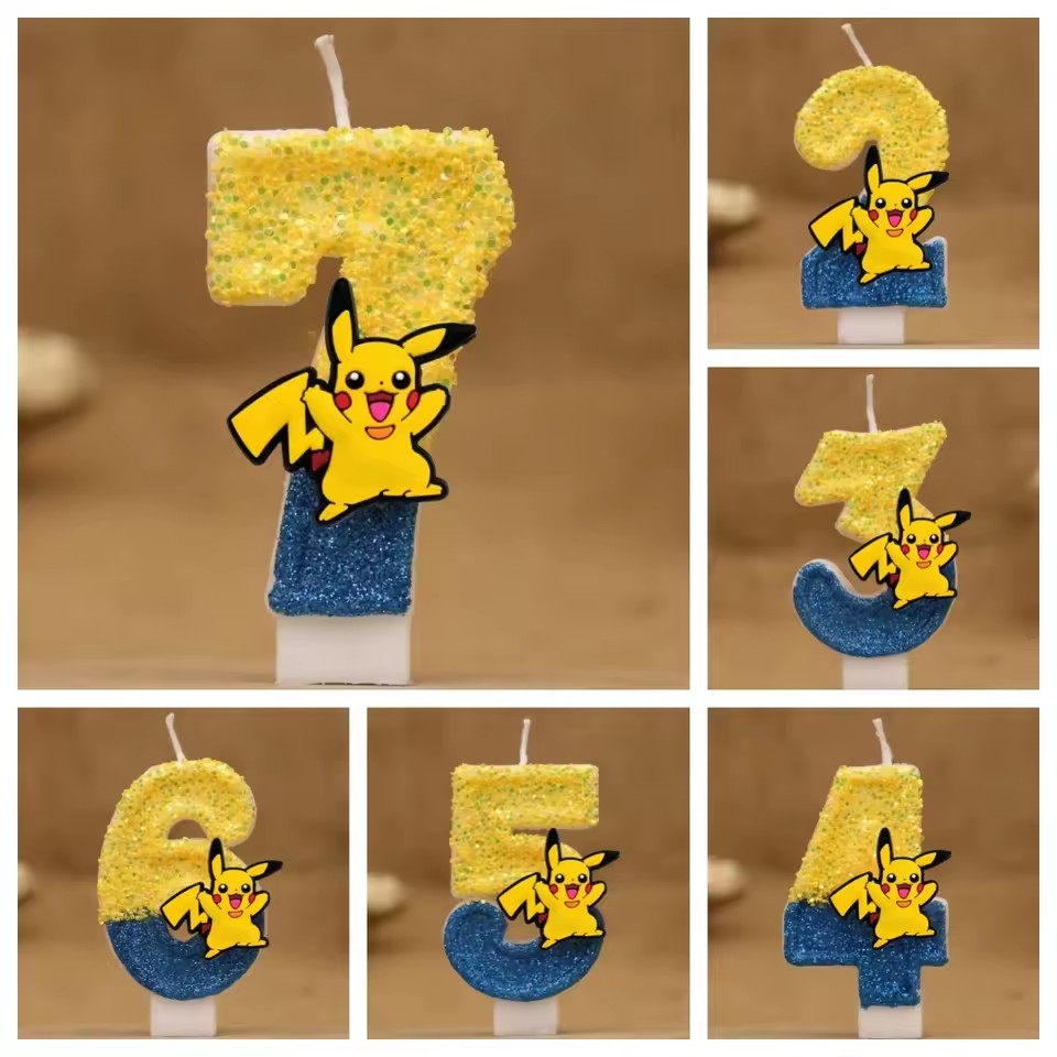 Candle Surprise - Świeczki Pokemon z kreskówek Tort Figurka