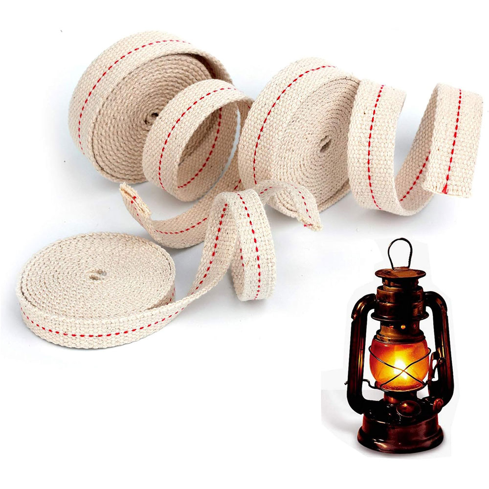Candle Oil Supplies - 1.1cm/1.3cm/1.5cm/2cm/2.5cm szerokość lampa naftowa knoty zastępcza