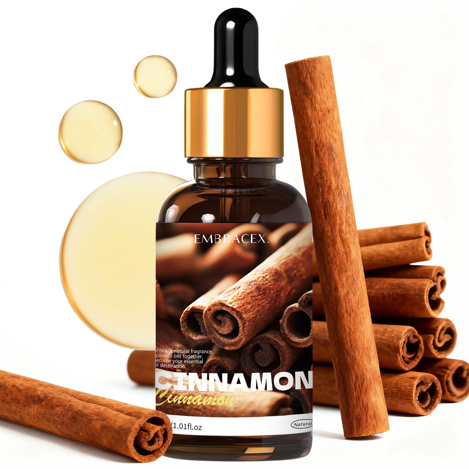 Candle Oil Supplies - 30ml Olejek Eteryczny z Cynamonu, Akcesoria